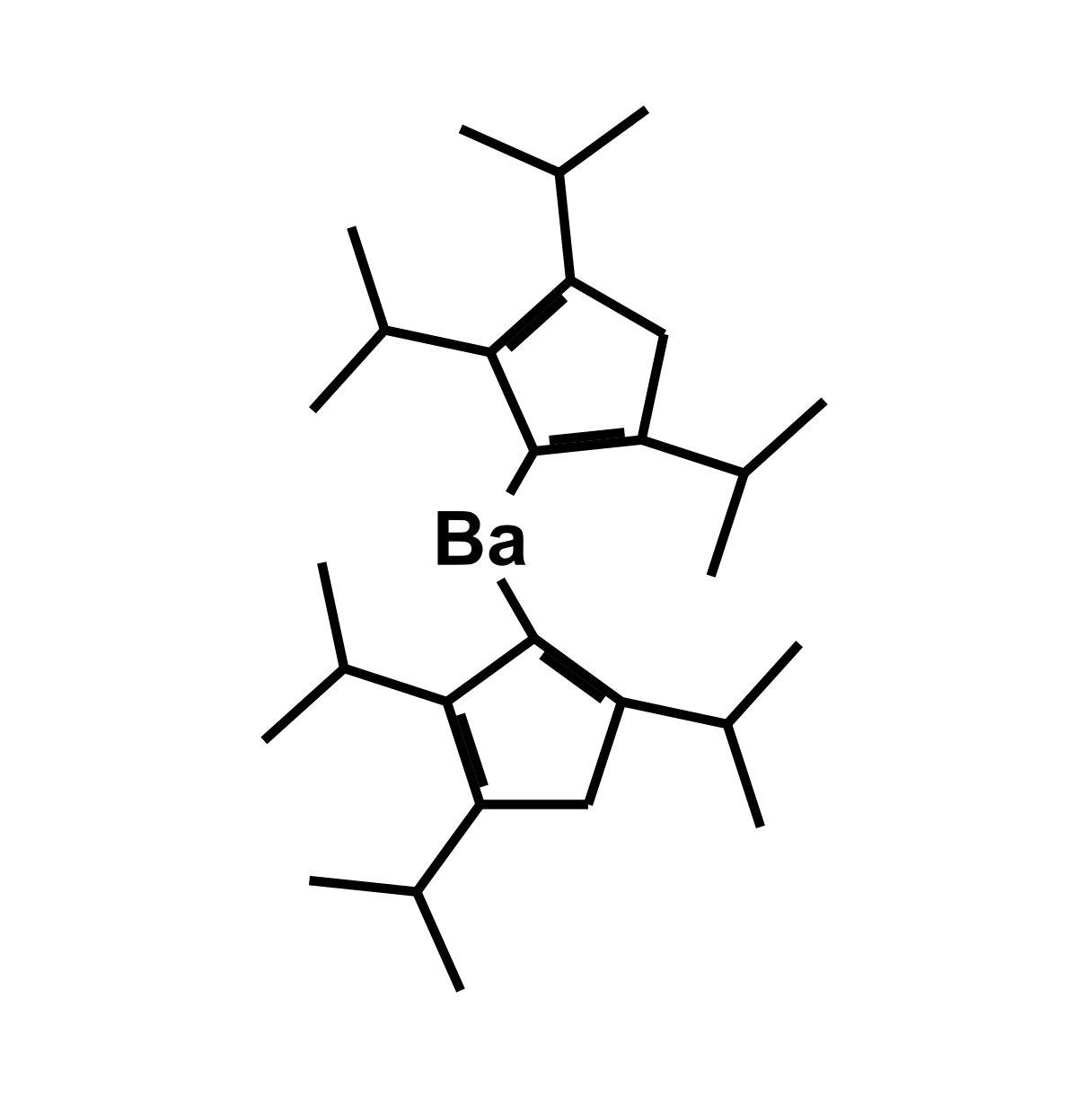 Bis(1,2,4-tri-isopropylcyclopentadienyl)barium*0.5DME   - Ba[(i-C3H7)3C5H2]2*0.5DME